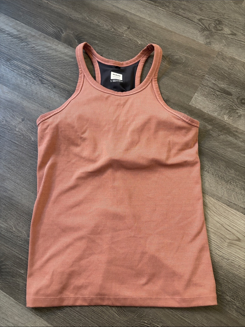 Prana Dusty Rose Ribbed Racerback Tank